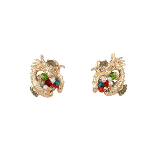 Obscurité Ostentatoire Dragon Earrings | ADOO101T/1 - Les Nereides