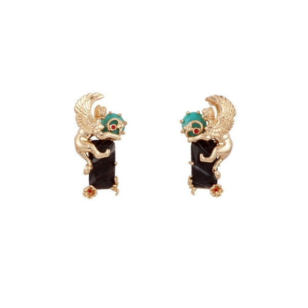 Obscurité Ostentatoire Sphinx Earrings | ADOO104T/1 - Les Nereides