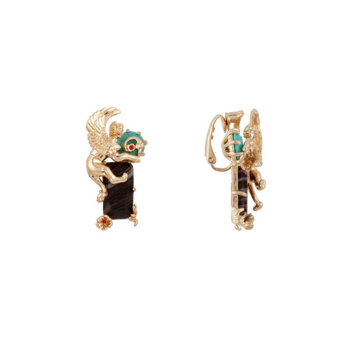 Obscurité Ostentatoire Sphinx Earrings | ADOO104T/1 - Les Nereides