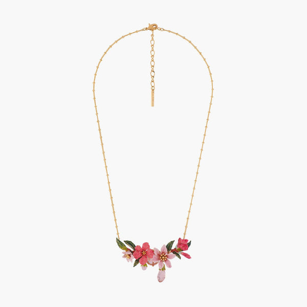 Oleander Flower And Buds Collar Necklace | ALPE3021 - Les Nereides