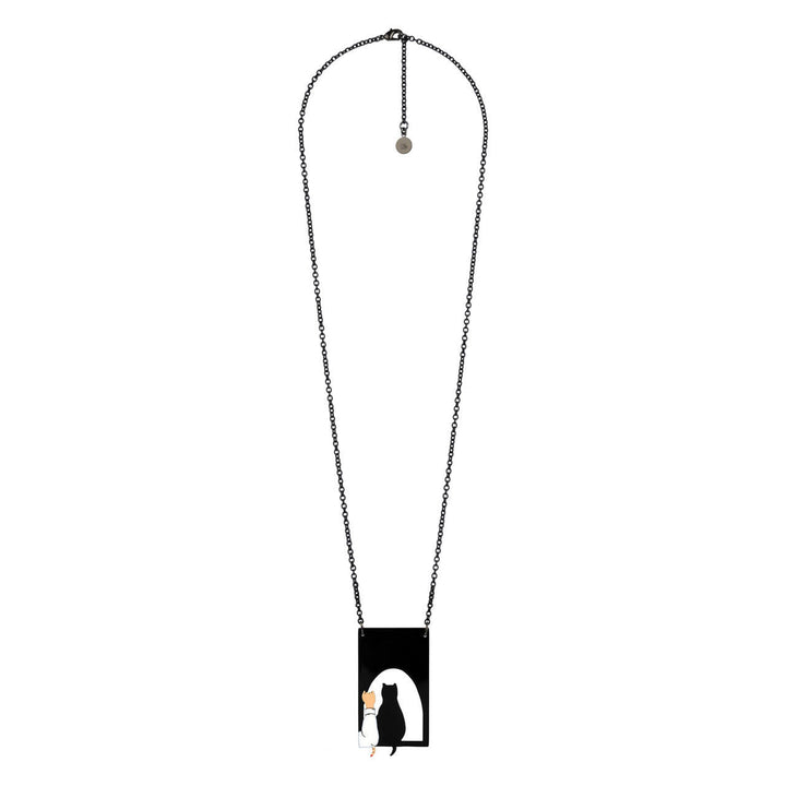 Ombres Chinoises + 5 Cm Extension Cat Necklace | AAOC3031 - Les Nereides