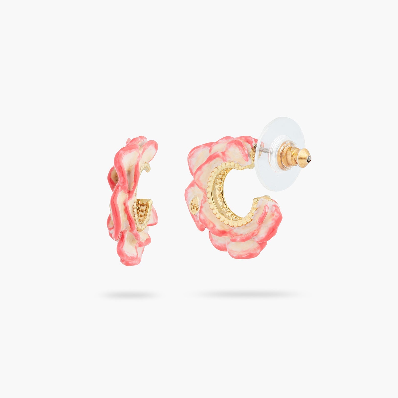 Openwork wild rose petal hoops | ASRF1041 - Les Nereides