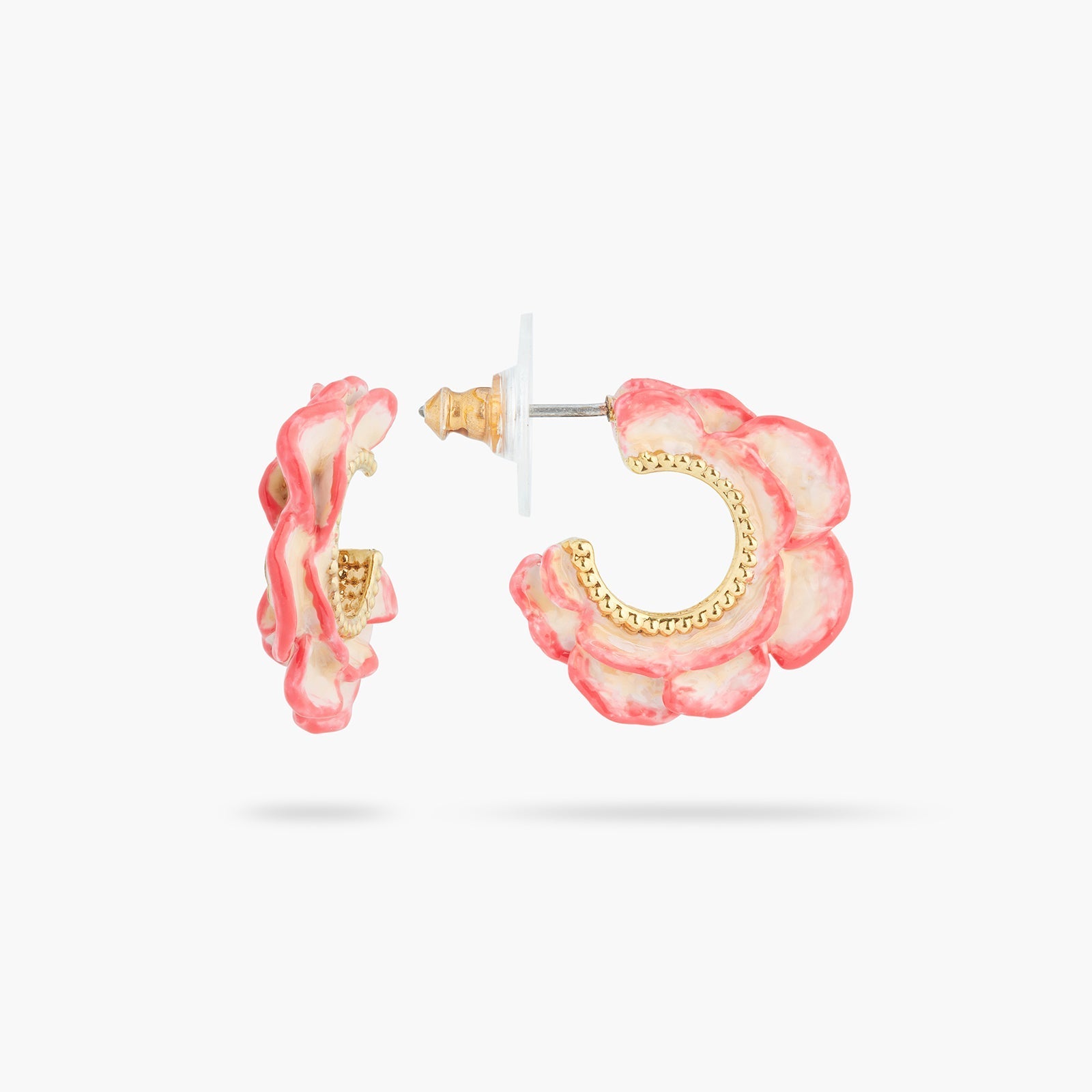 Openwork wild rose petal hoops | ASRF1041 - Les Nereides
