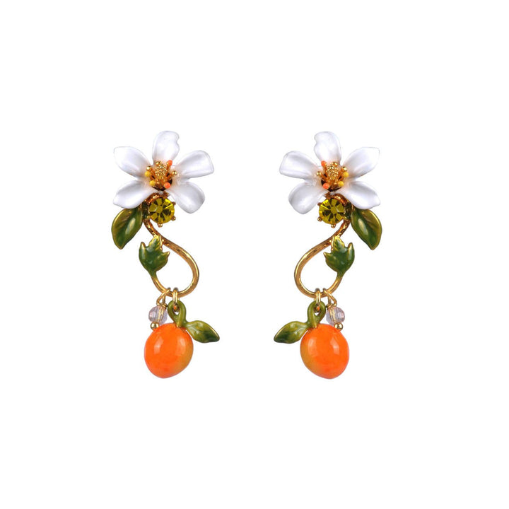 Orange And Orange Blossom Baroque Style Earrings | - (Duplicate Imported from BigCommerce) - Les Nereides