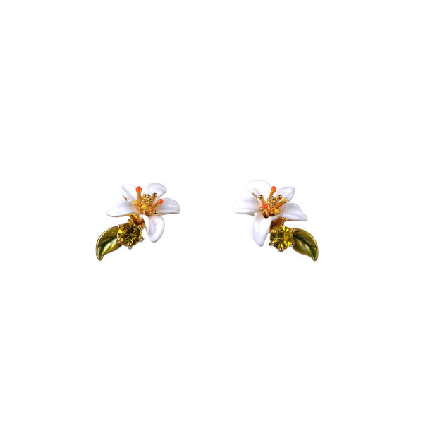 Orange Blossom Tube Earrings | ABJP113/1 - Les Nereides