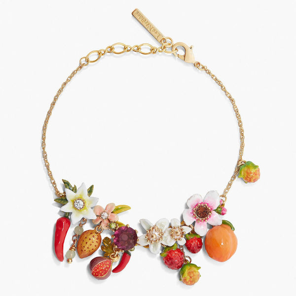 Orchard Fruits And Flowers Charm Bracelet | APVE2011 - Les Nereides