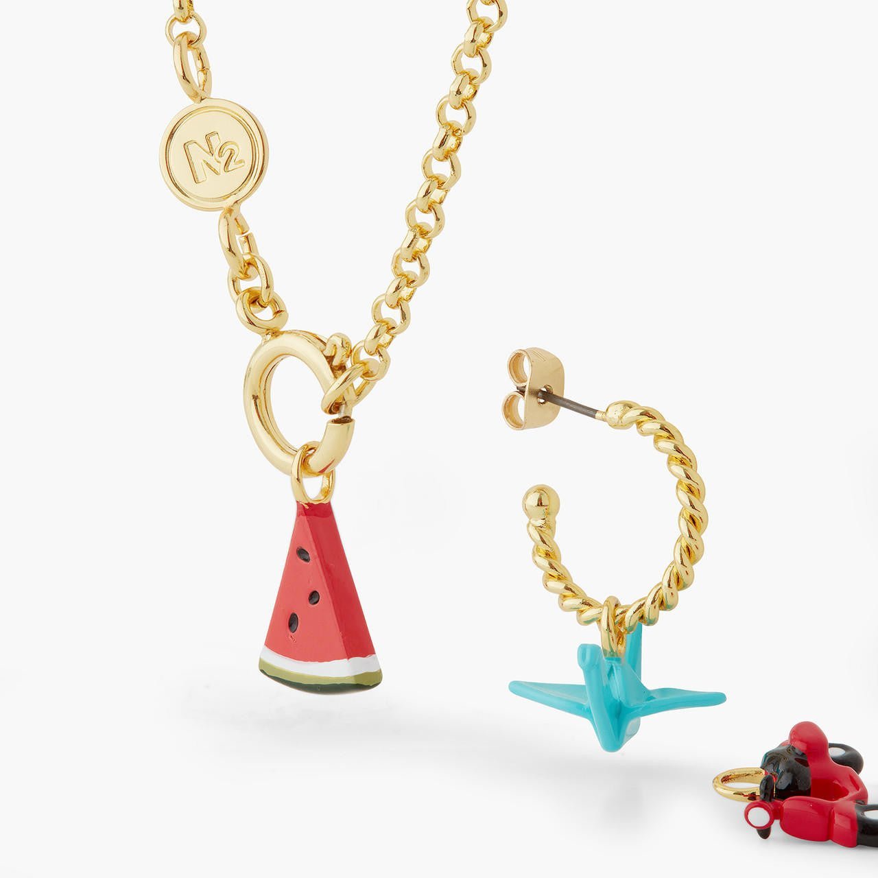 Origami crane charm | AQCH4061 - Les Nereides