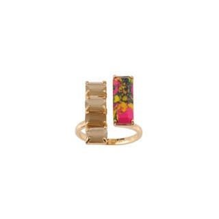 Parure Geometrique Marbled Pink, Slate Stones Rings | ACPG608/11 - Les Nereides