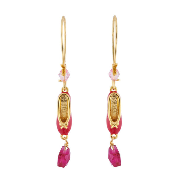 Pas de Deux Ballet Shoe Gradient Grenadine Earrings | AHDD1102 - Les Nereides