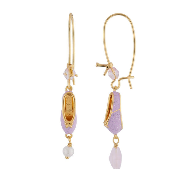 Pas de Deux Ballet Shoe Gradient Plum Earrings | AIDD1101 - Les Nereides