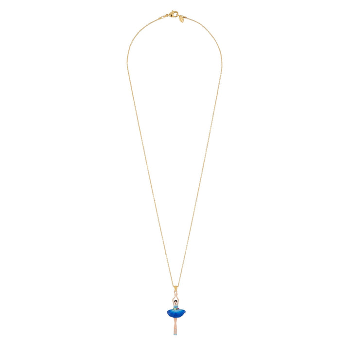 Pas de Deux Blue Gradient With Flowered Belt Necklace | Ajdd3591 - Les Nereides