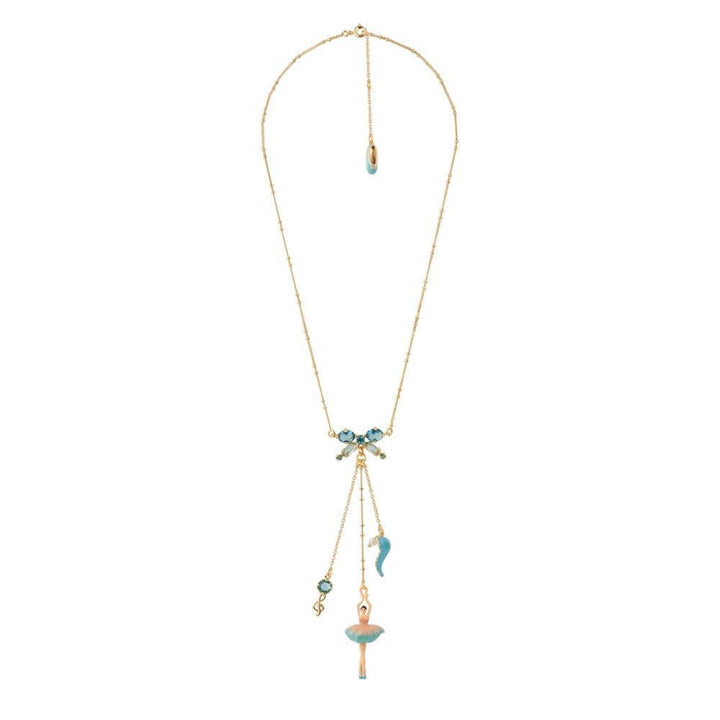 Pas de Deux Blue Multi-Éléments Tie & Dye Necklace | ADDD3021 - Les Nereides