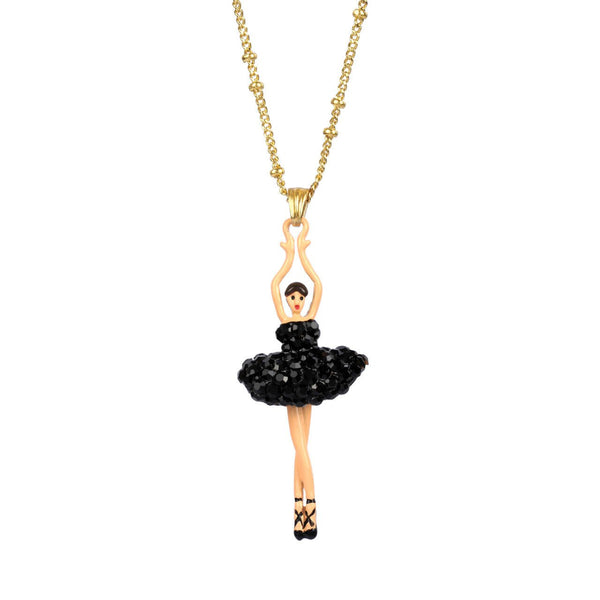 Pas de Deux Lux Ballerina Black Necklace | AADDL3592 - Les Nereides