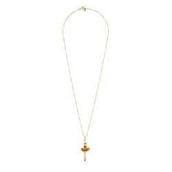 Pas de Deux Lux Ballerina Orange Rhinestones Necklace | ACDDL3591 - Les Nereides