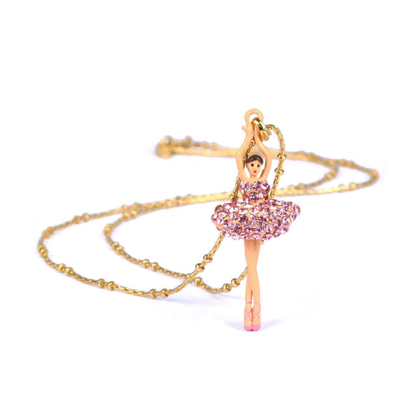 Pas de Deux Lux Ballerina Vintage Rose Necklace | ZDDL3591 - Les Nereides