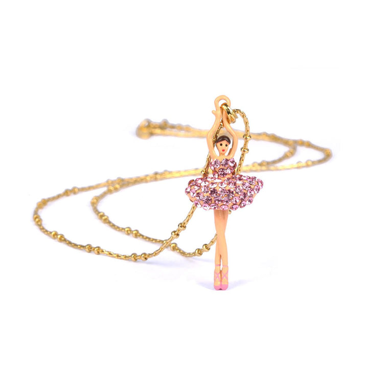 Pas de Deux Lux Ballerina Vintage Rose Necklace | ZDDL3591 - Les Nereides