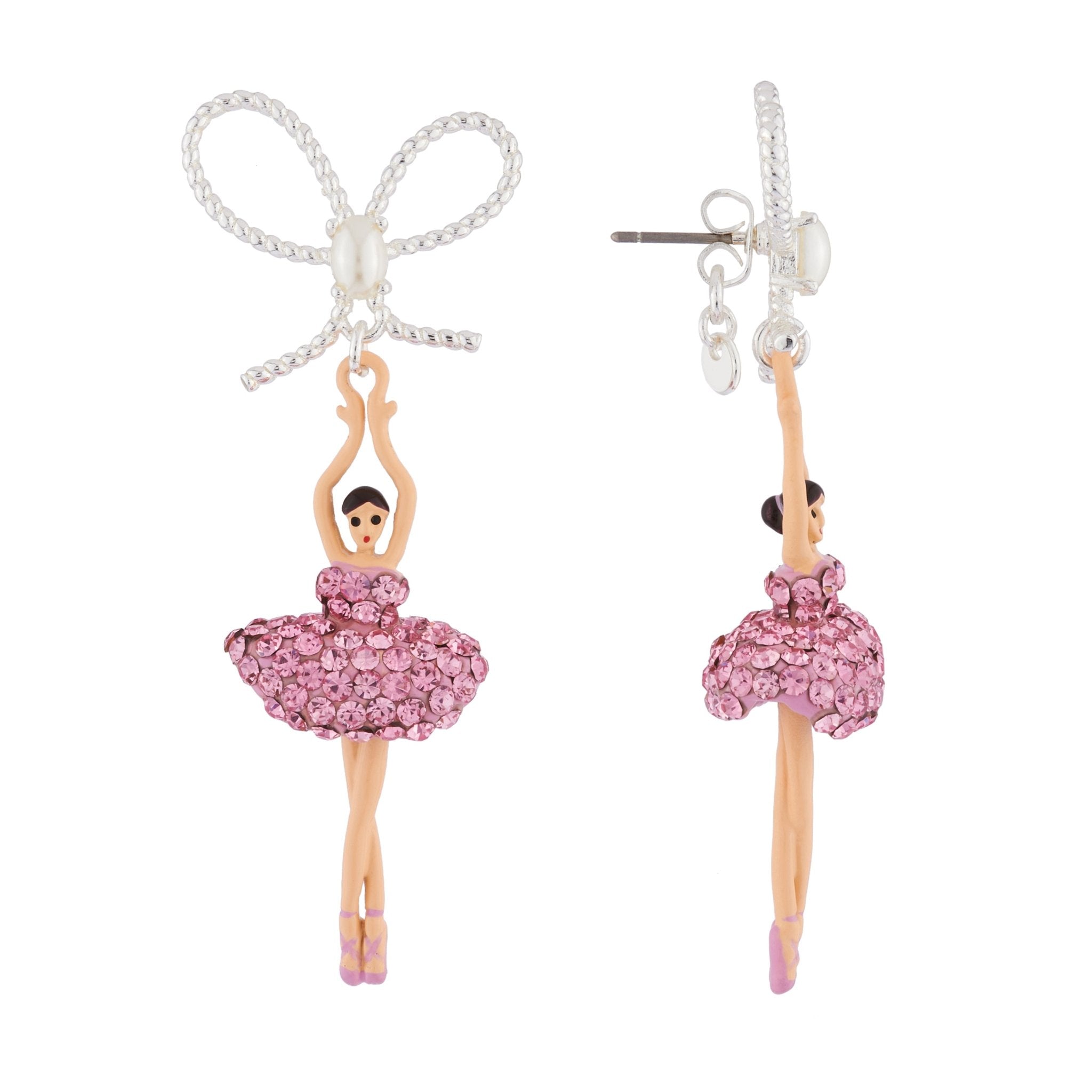 Pas de Deux Lux Light Rose Earrings | AJDDL1082 - Les Nereides