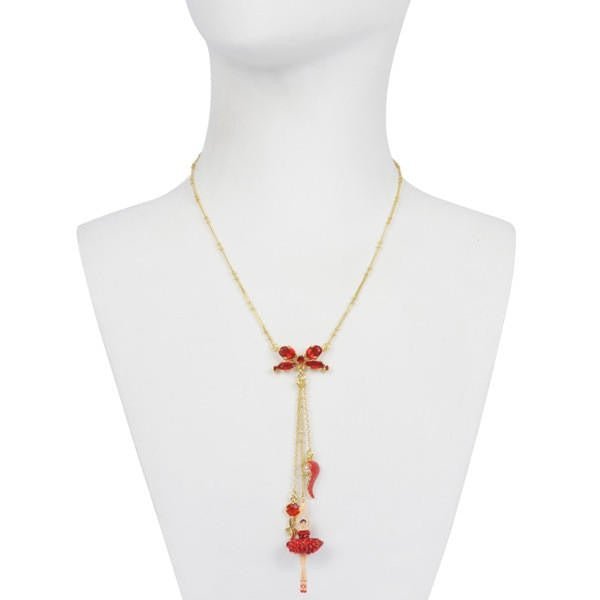 Pas de Deux Lux Multi Éléments Red Necklace | AADDL3021 - Les Nereides