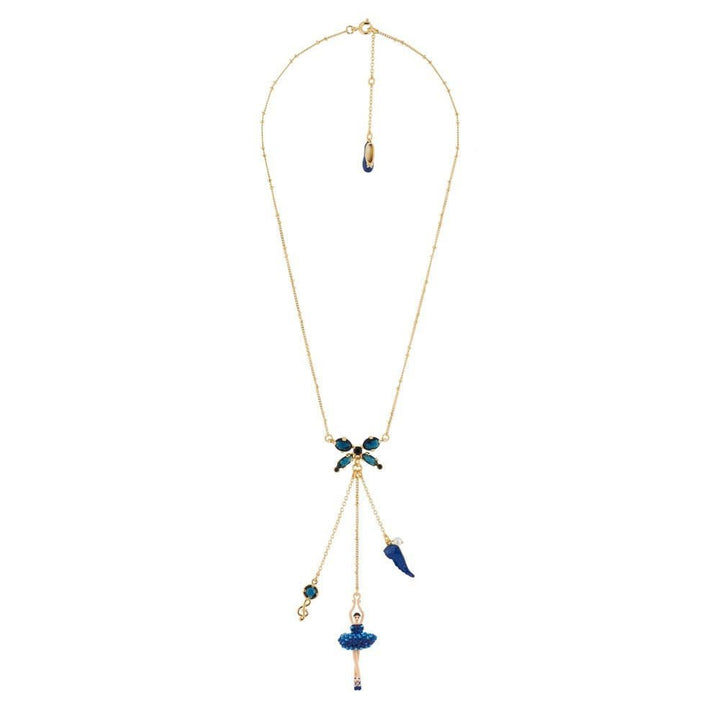 Pas de Deux Lux Rhinestones Aurora Blue Necklace | AGDDL3021 - Les Nereides