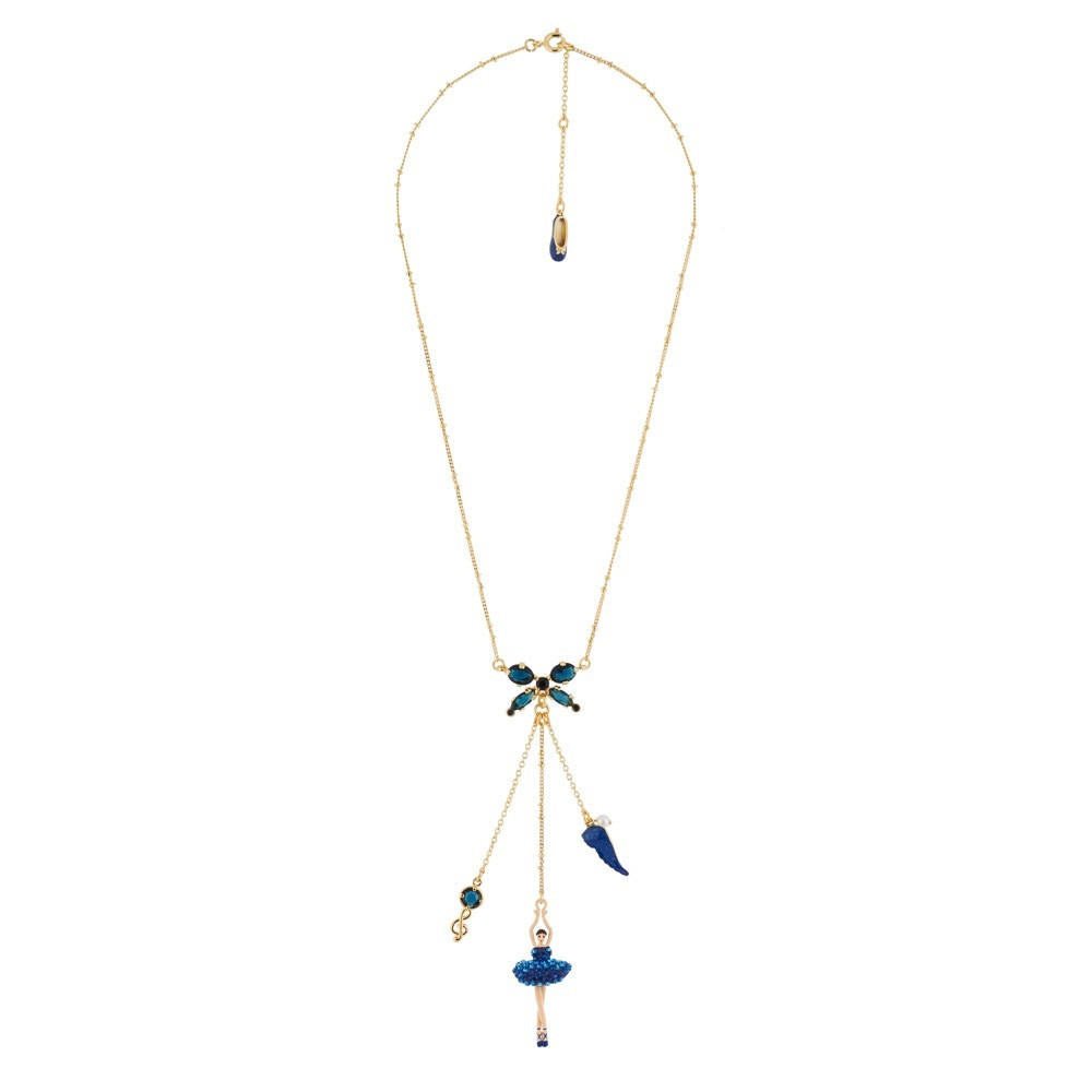 Pas de Deux Lux Rhinestones Aurora Blue Necklace | AGDDL3021 - Les Nereides