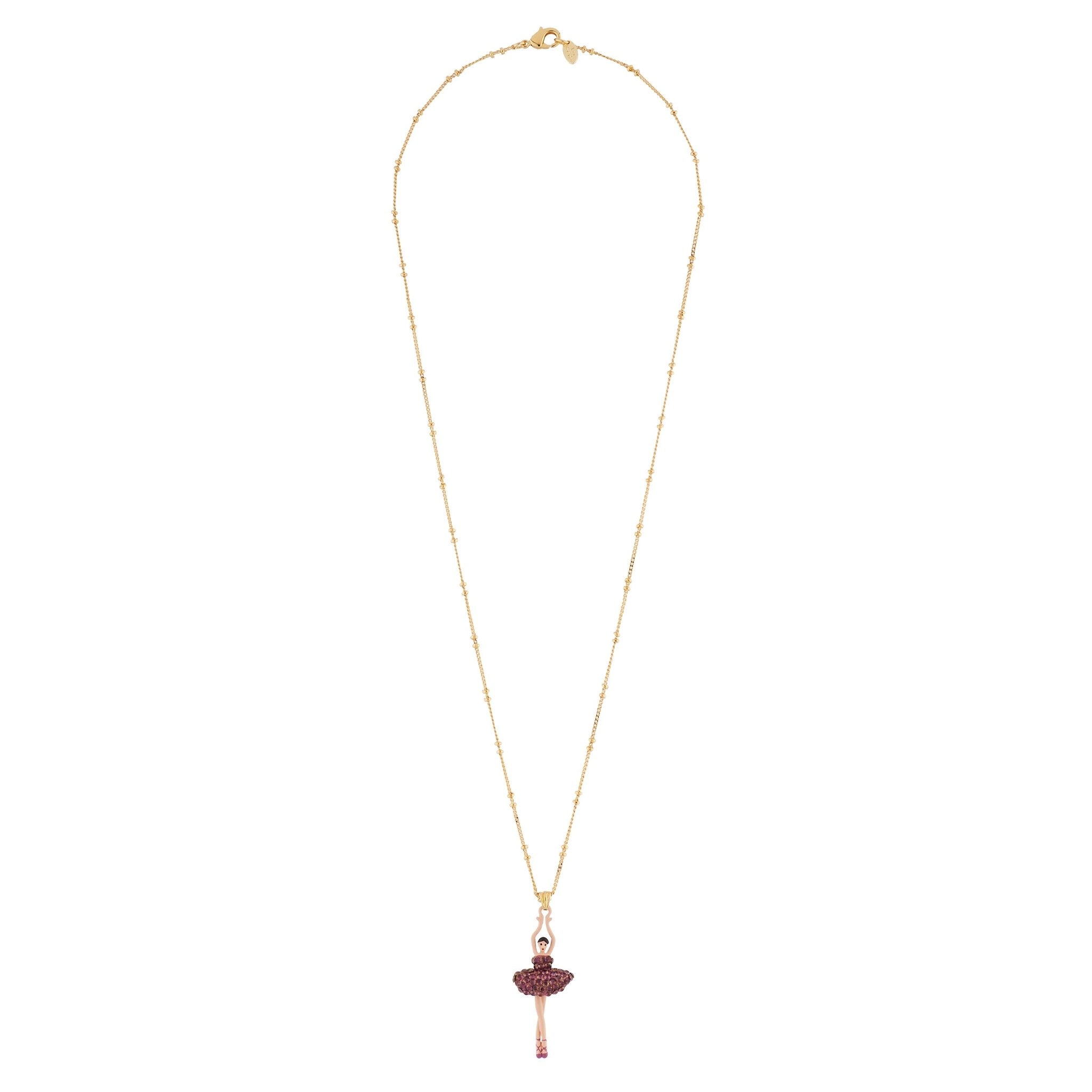 Pas de Deux Lux Rhinestones Lilac Necklace | AIDDL3591 - Les Nereides