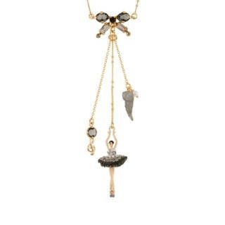 Pas de Deux Lux Rhinestones Silver Dew Necklace | AEDDL3021 - Les Nereides
