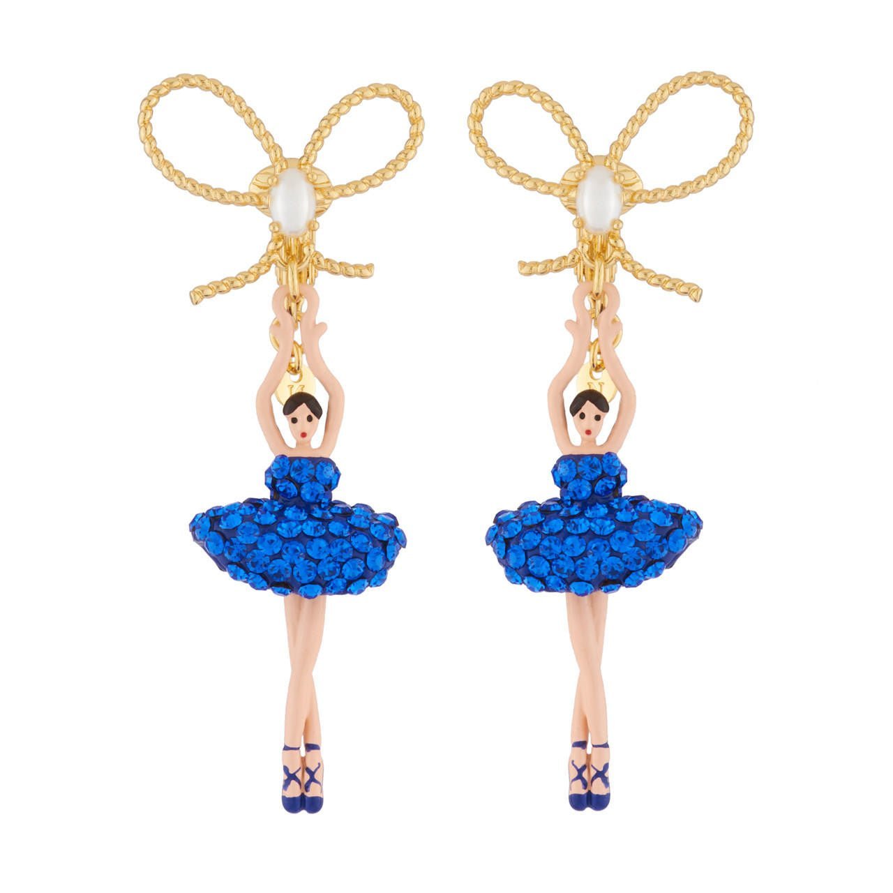 Pas de Deux Lux Sapphire Earrings | AJDDL108C/1 - Les Nereides