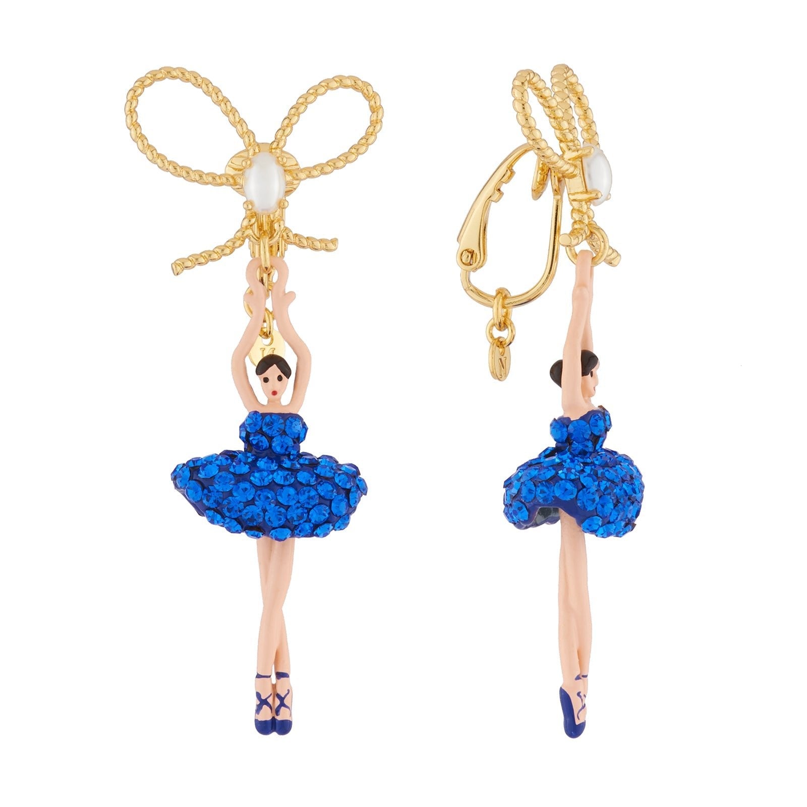 Pas de Deux Lux Sapphire Earrings | AJDDL108C/1 - Les Nereides
