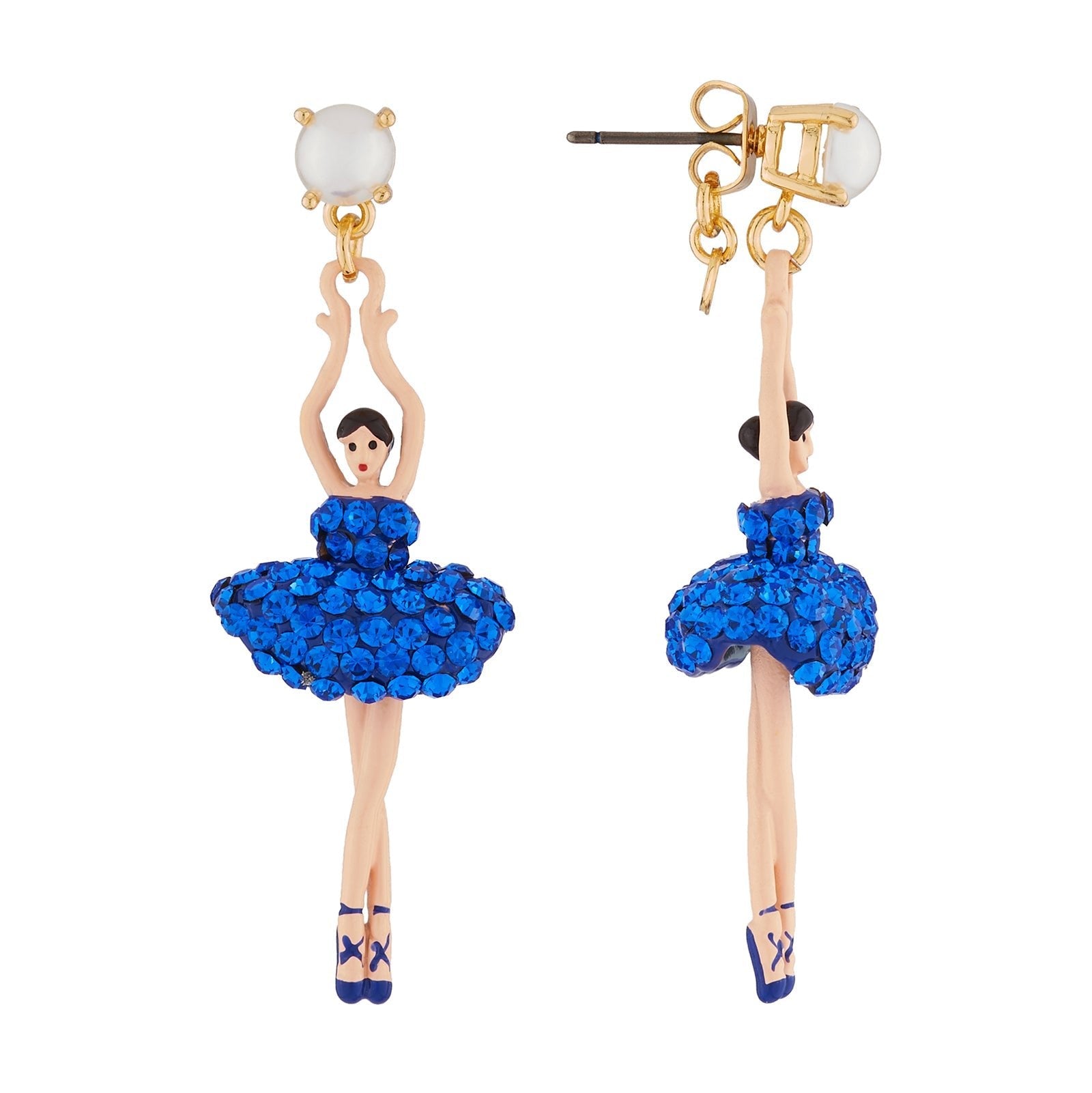 Pas de Deux Lux Sapphire Earrings | AJDDL115C/1 - Les Nereides
