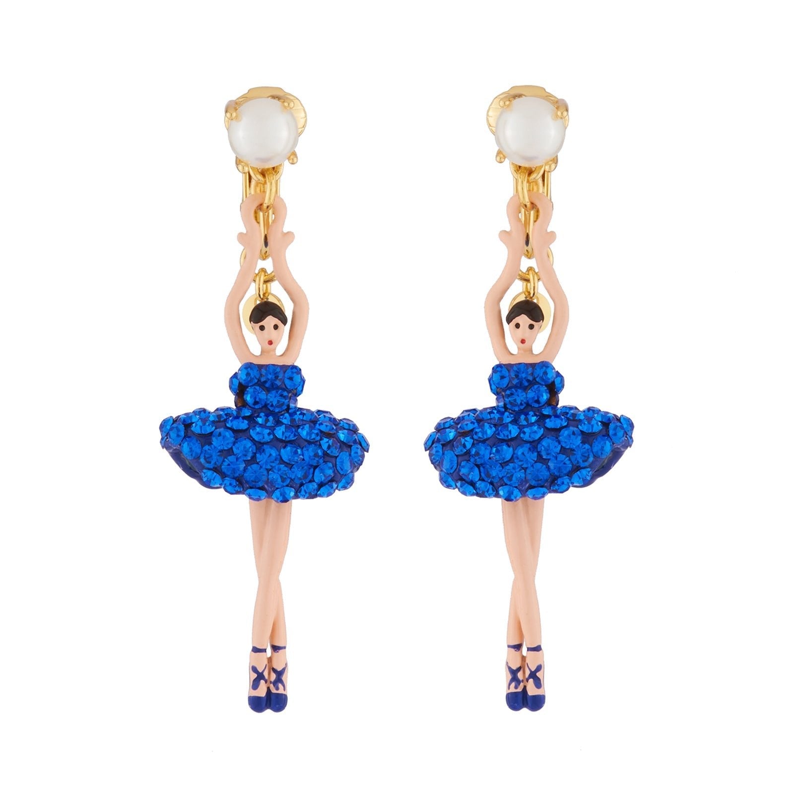 Pas de Deux Lux Sapphire Earrings | AJDDL115C/1 - Les Nereides