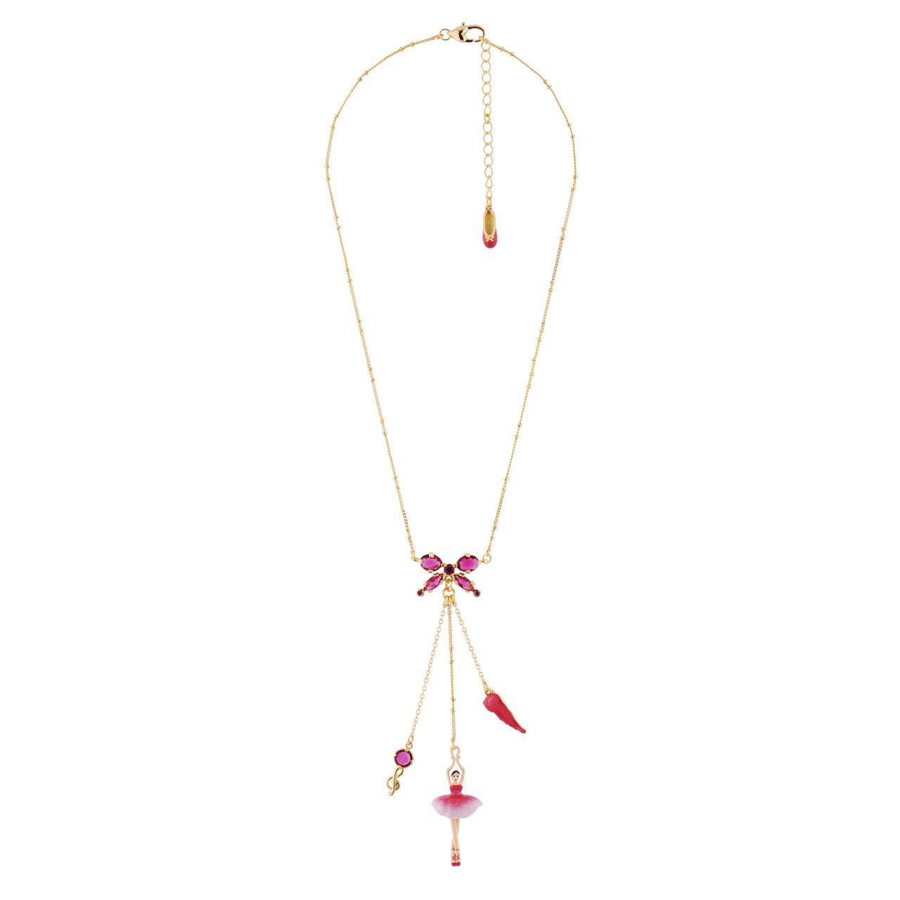 Pas de Deux Multi - Éléments Gradient Grenadine Necklace | AHDD3022 - Les Nereides