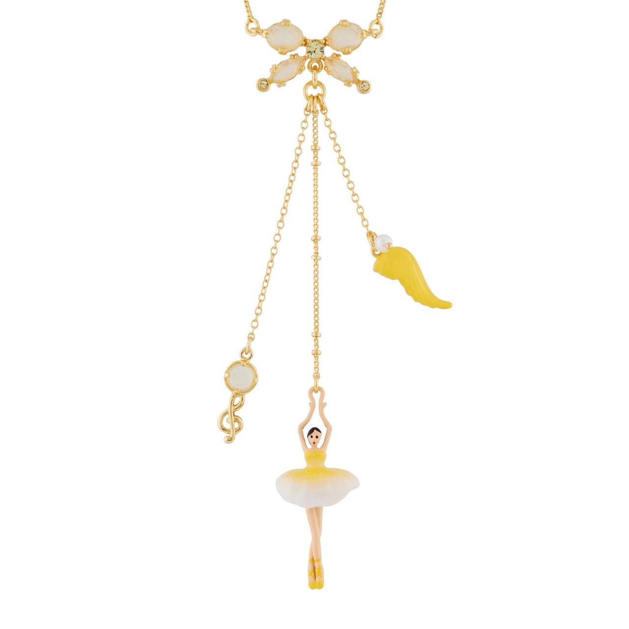 Pas de Deux Multi - Éléments Gradient Yellow Necklace | AHDD3021 - Les Nereides