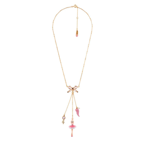 Pas de Deux Multi-Éléments Sparkling Pink Necklace | AFDD3021 - Les Nereides