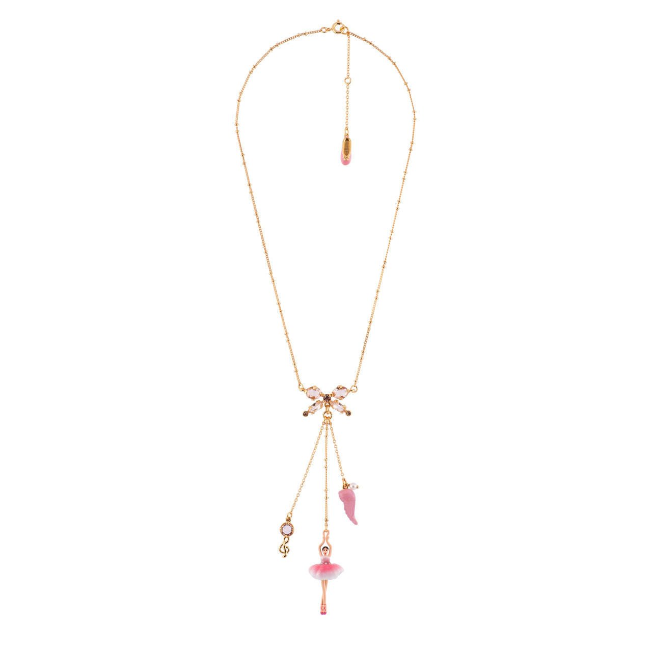 Pas de Deux Multi - Éléments Sparkling Pink Necklace | AFDD3021 - Les Nereides