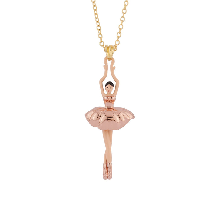 Pas de Deux Pink Gold Necklace | AIDD3162 - Les Nereides