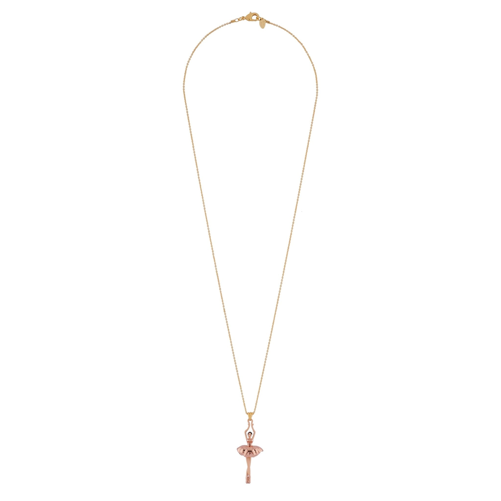 Pas de Deux Pink Gold Necklace | AIDD3592 - Les Nereides