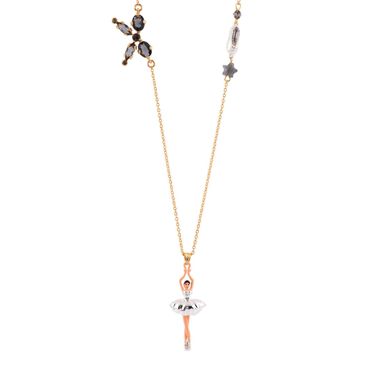 Pas de Deux Silver Necklace | AFDD3162 - Les Nereides