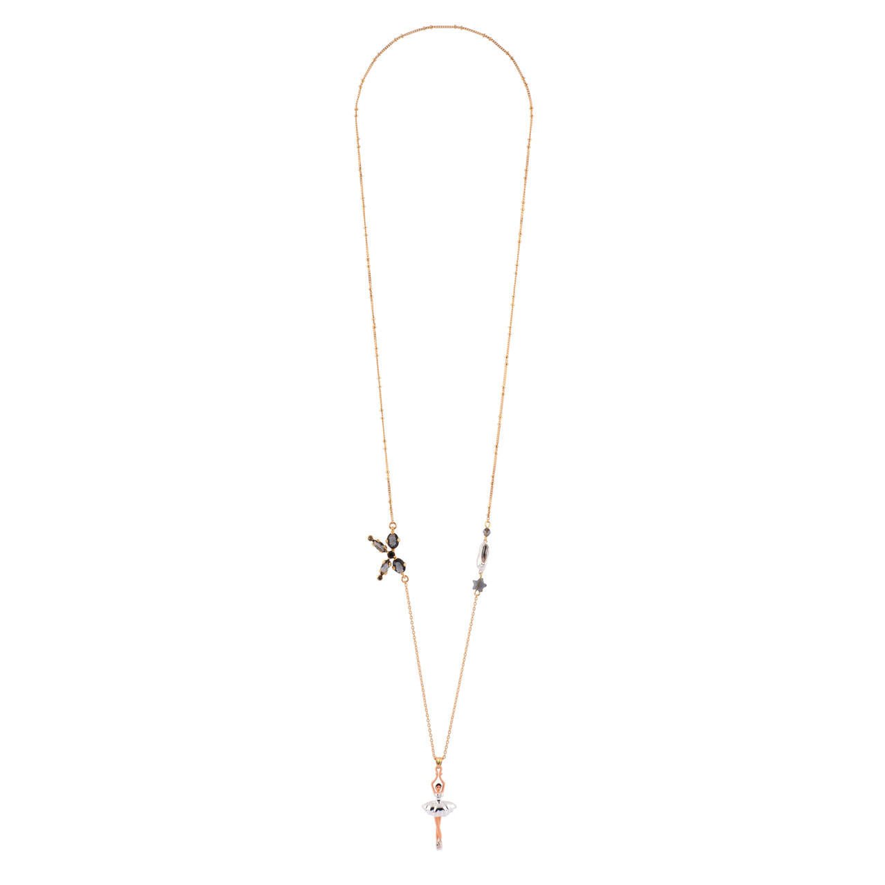 Pas de Deux Silver Necklace | AFDD3162 - Les Nereides