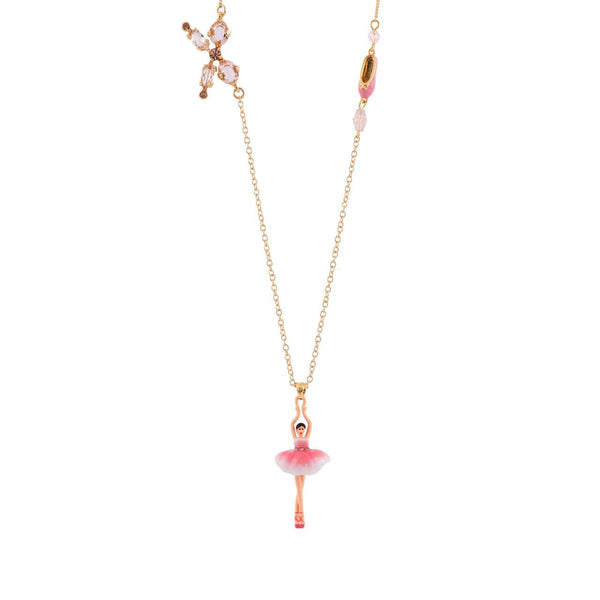 Pas de Deux Sparkling Pink Necklace | AFDD3161 - Les Nereides