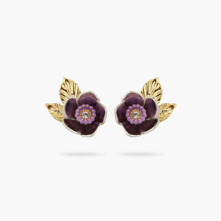 Passionflower And Foliage Earrings | AQPG1071 - Les Nereides