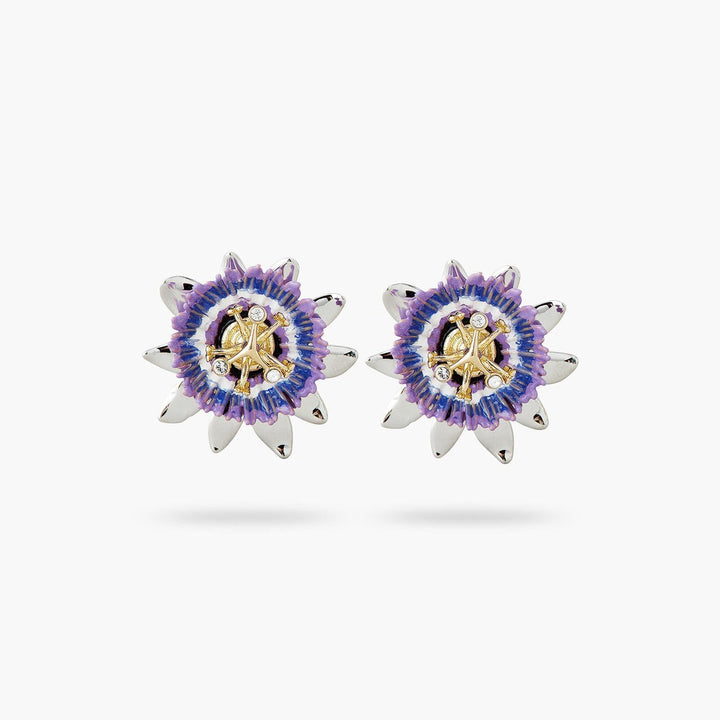 Passionflower Sleeper Earrings | AQPG1061 - Les Nereides