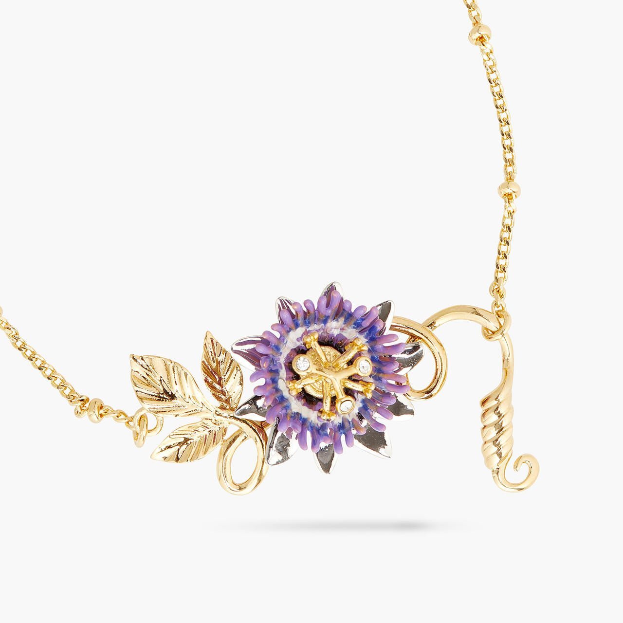 Passionflower Thin Bracelet | AQPG2041 - Les Nereides