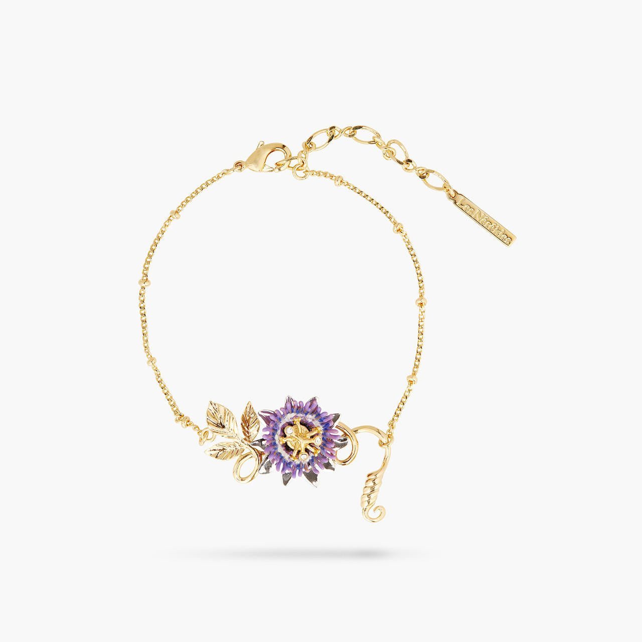 Passionflower Thin Bracelet | AQPG2041 - Les Nereides