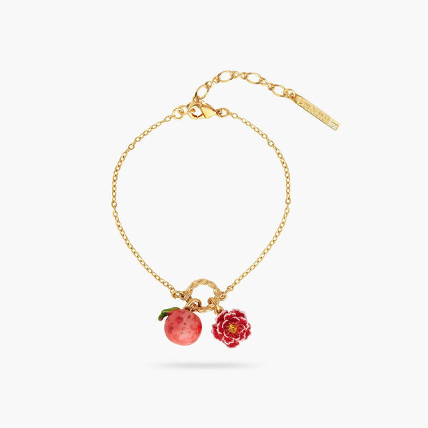Peach And Peach Blossom Fine Bracelet | AQVT2031 - Les Nereides