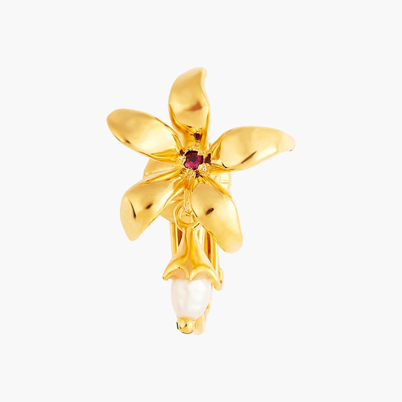 Pearl And Star Jasmine Earrings | ANJA102C/1 - Les Nereides