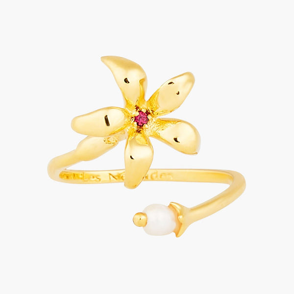 Pearl And Star Jasmine You And Me Adjustable Rings | ANJA6011 - Les Nereides