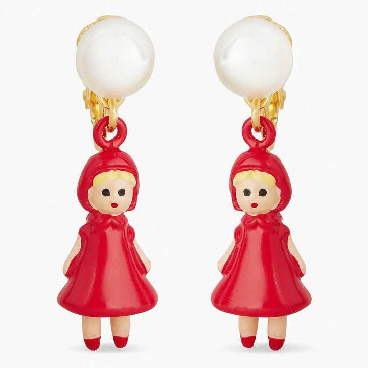 Pearl, Little Red Riding Hood Earrings | APBB1091 - Les Nereides