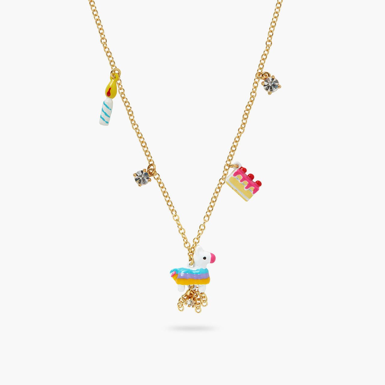 Piñata party multi elements pendant necklace | AQPP3091 - Les Nereides