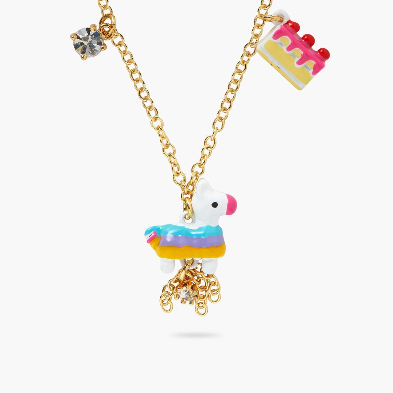 Piñata party multi elements pendant necklace | AQPP3091 - Les Nereides
