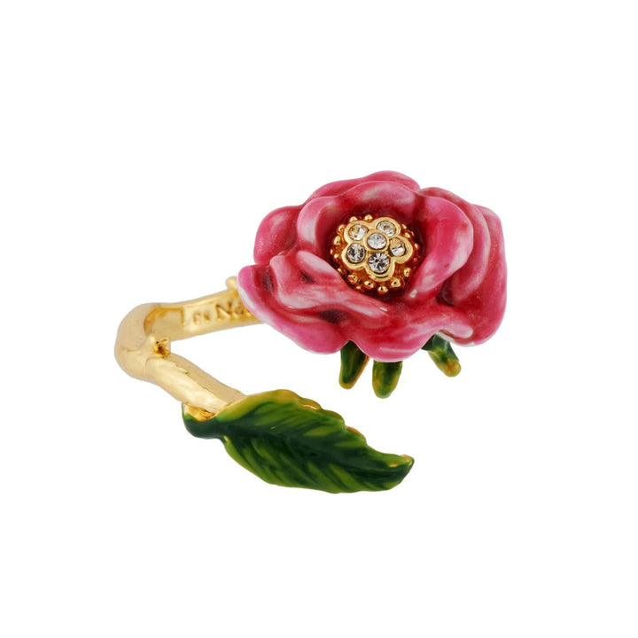 Pink Flower Adjustable Rings | AHPV6061 - Les Nereides